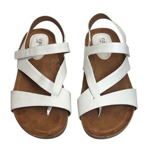 EuroSoft Gianetta Sandals Sz 9.5 White Strappy Comfort Casual Summer Coastal